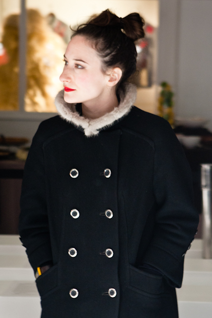 Nice coat. 