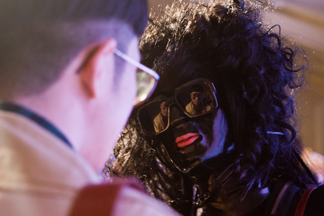 Quick check in the mirrored lenses