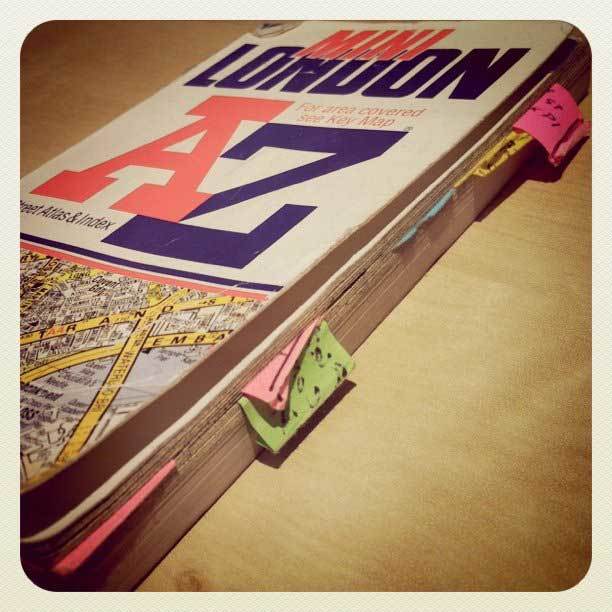 Dan Williams' A-Z, beautifully captured with customisation via handy neon post-its