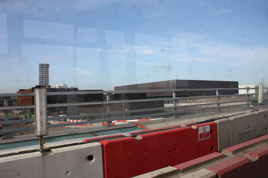 The Energy Centre (left) and the Handball Arena