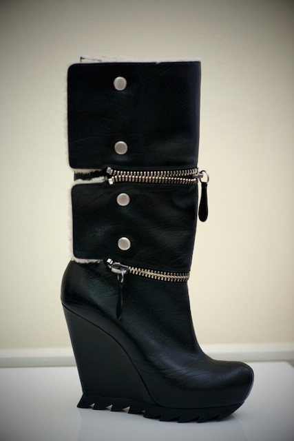 Zipped and studded boots from Camilla Skovgaard. 