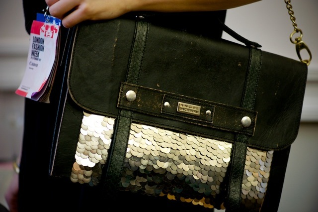 A glamorous take on the satchel by Angel Jackson. 