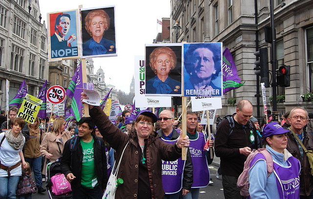 Cameron given a face lift, Whitehall / Gaz-zee-boh from the Londonist Flickr pool