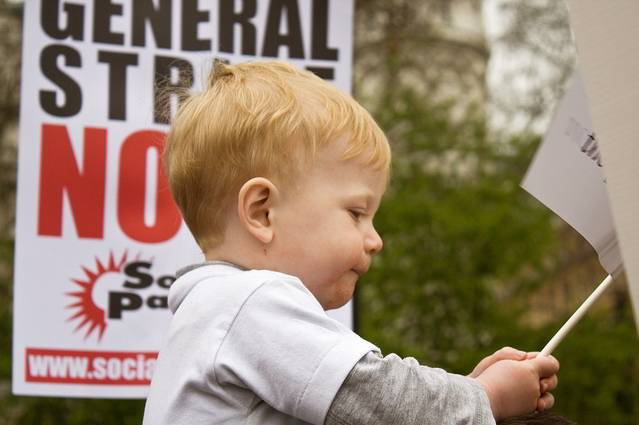 Toddlers against the cuts / laurakh2004 from the Londonist Flickr pool