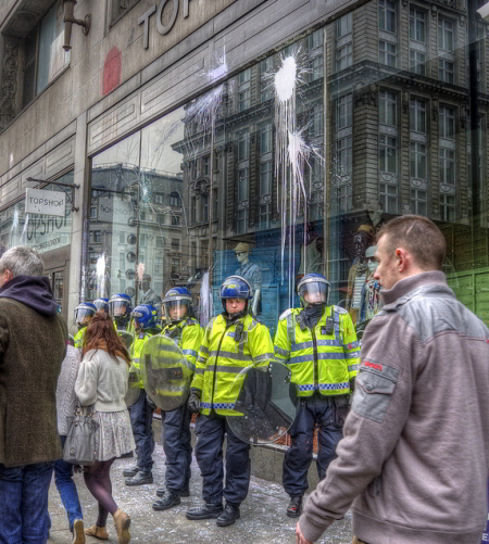 The scene at TopShop / yorkshire stacked from the Londonist Flickr pool