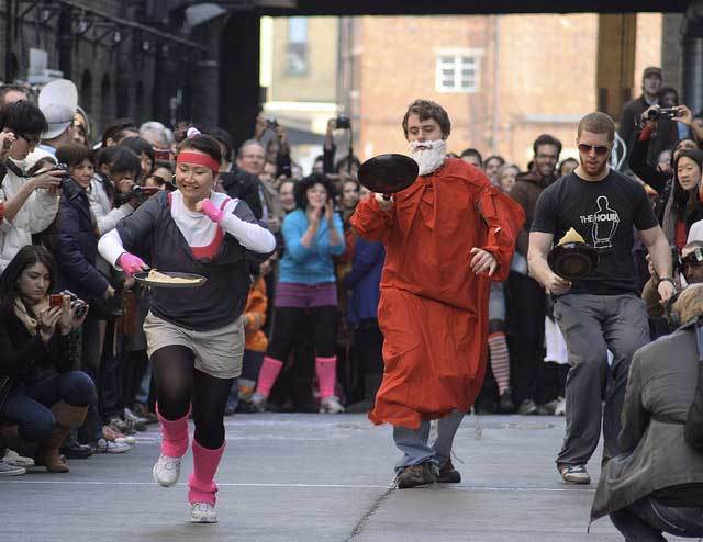 Great Spitalfields Pancake Race by olliepix