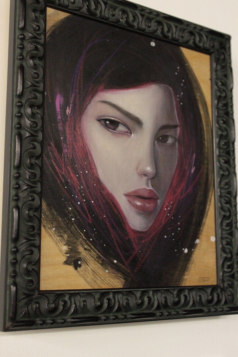 Stella Im Hultberg - Chance (Acrylic &amp; Coloured pencil on Wood)