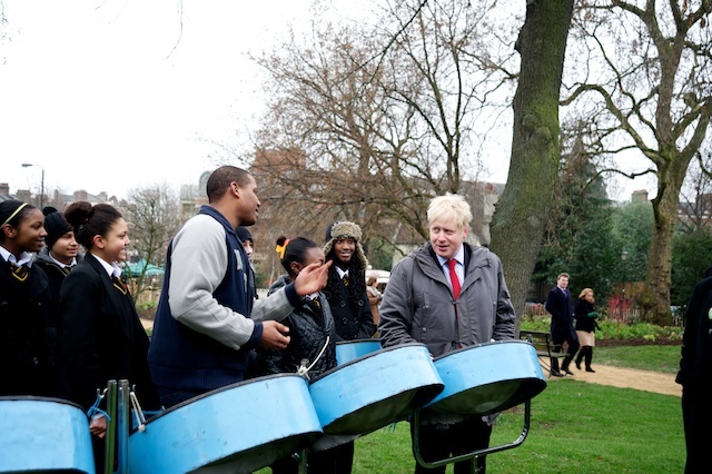 Boris meets the band from Battersea Park School