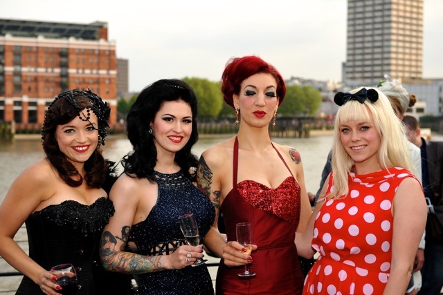 Bettsie Bon Bon, LouLou D'vil, Luna Rosa and Cherry Shakewell