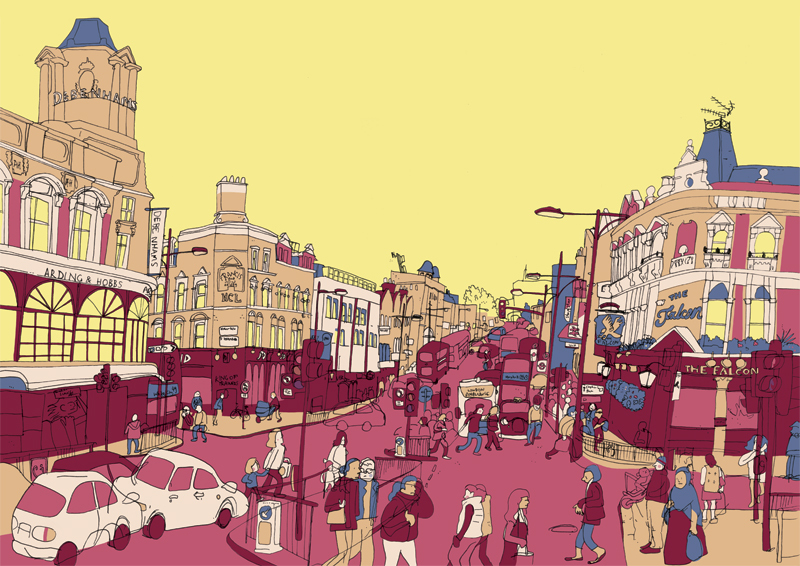 Clapham Junction in the Borough of Wandsworth.