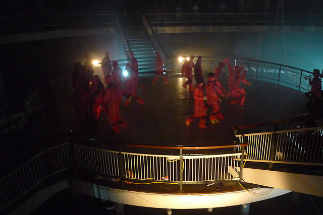 Audience members are put through their paces
