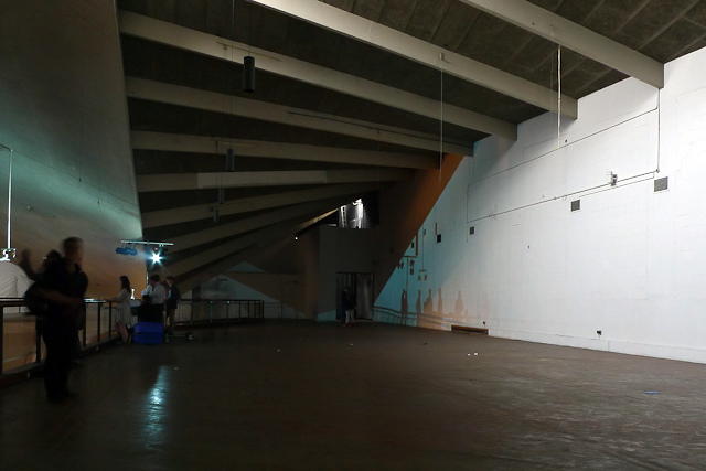 Underside of the roof
