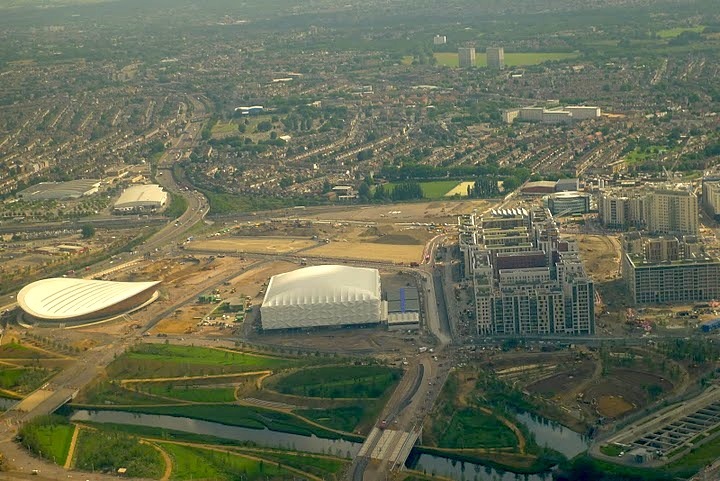 The velodrome, basketball arena and athletes' village.