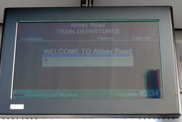 Teething trouble at Abbey Road. We weren't there in the early hours, either.
