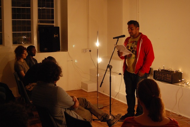 Nikesh Shukla read a brilliant story from his third person diary: Peaches and Cream