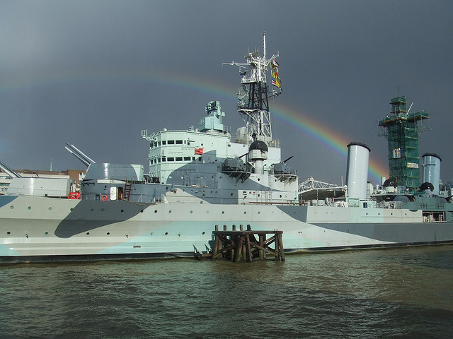 Battleship of peace, by M@.
