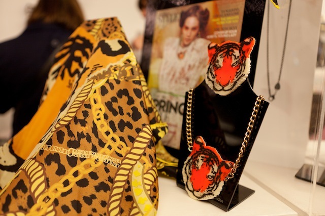 Tatty Devine tiger scarf launch