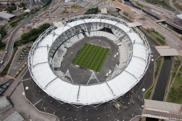 Olympic Stadium in July 2011; photo by Anthony Charlton.