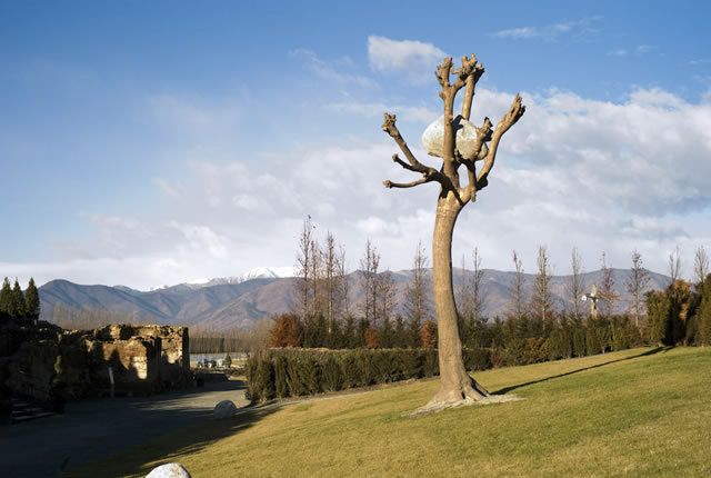 Giuseppe Penone Idee di pietra, 2003 Bronze, river stone Permanent installation, Garden of fluid sculptures, Reggia di Venaria Reale Torino photo © Archivio Penone