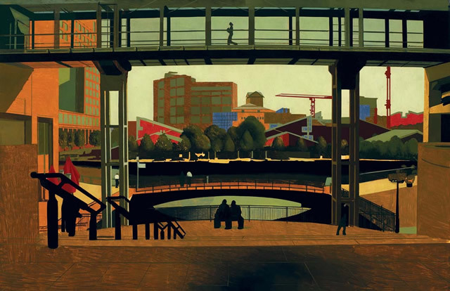 Cubbitt Steps II, David Piddock, Oil on gesso board, 61 x 94 cm