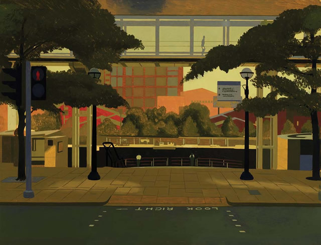 Cubbitt Steps I, David Piddock, Oil on gesso board, 61 x 81 cm