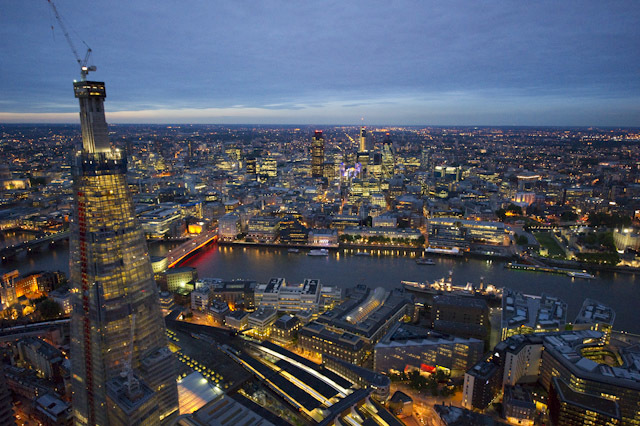 Aerial view of The Shard by Jason Hawkes