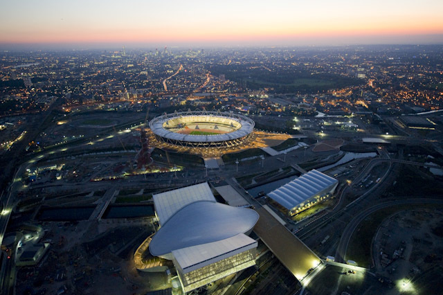 London 2012 Olympic site by Jason Hawkes