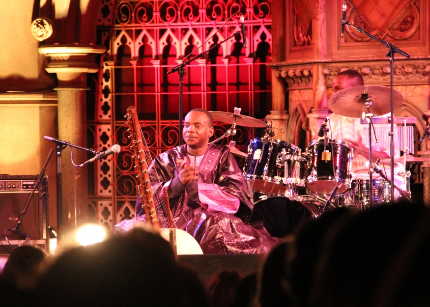 Malian kora (West African harp) virtuoso Toumani Diabaté wowed Islington's Union Chapel on the opening night with a sublime, contemplative set.