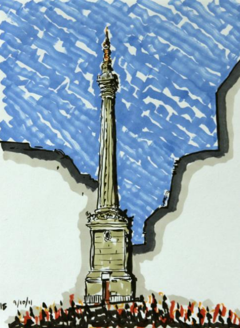The Monument stars in this image by Ian Bogel.