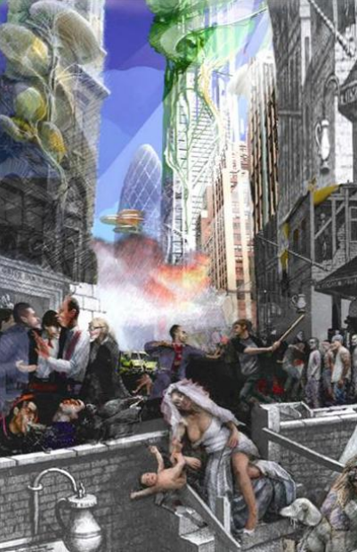Laurie Chetwood recreates Hogarth's Gin Lane.
