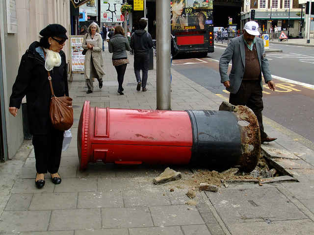 Whoops, Westminster Bridge Road by Pete Woodhead