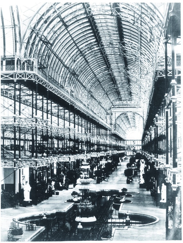 The interior of Crystal Palace in the 1860s