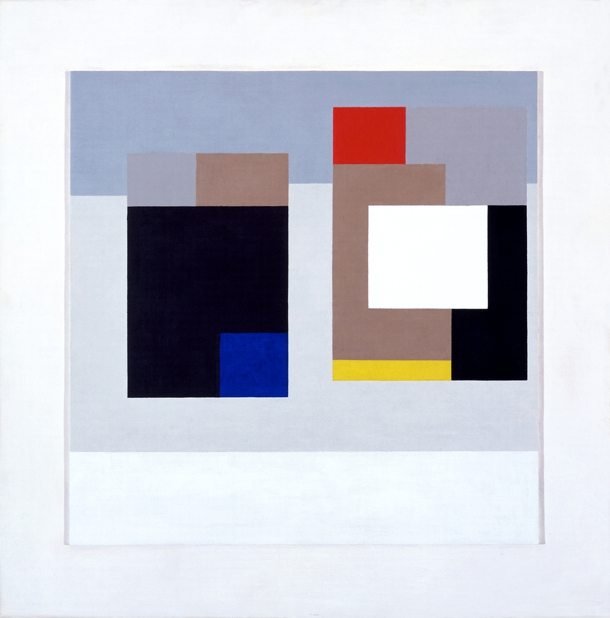 Ben Nicholson (1894-1982) 1940-43 (two forms) Oil on canvas, 60.5 x 59.5 cm National Museum, Cardiff  © Angela Verren Taunt. All rights reserved, DACS 2012 