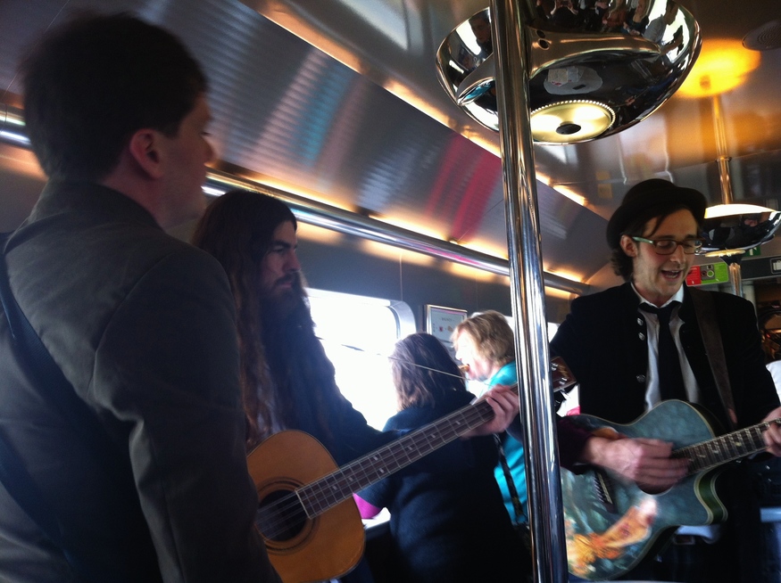 Robbie Boyd Band on the Eurostar