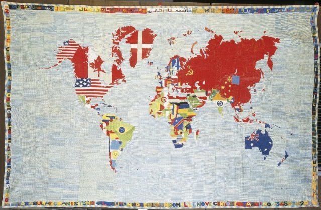 Alighiero Boetti, Mappa 1971-1972. Private collection © Alighiero Boetti Estate by DACS / SIAE, 2012, courtesy Fondazione Alighiero e Boetti