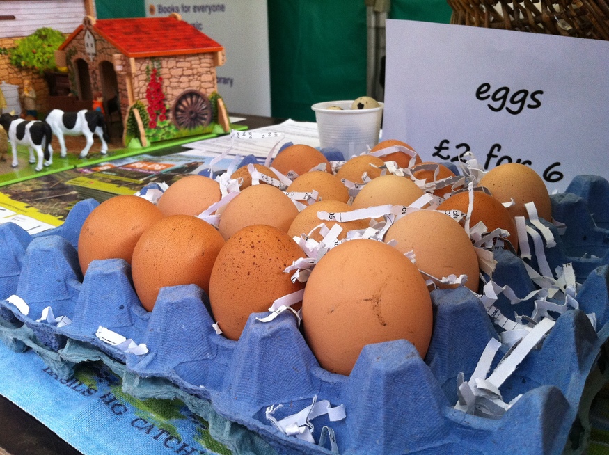 Eggs from Harrow Comunity Farm