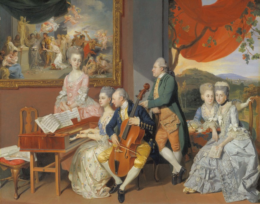 Johan Zoffany RA: Society Observed
 10 March 2012 to 10 June 2012
 
 Key. 48  
 
 Johan Zoffany
 The Gore family with George, Third Earl Cowper, c. 1775
 Oil on canvas
 78.7 x 97.8 cm
 Yale Center for British Art, Paul Mellon Collection
 