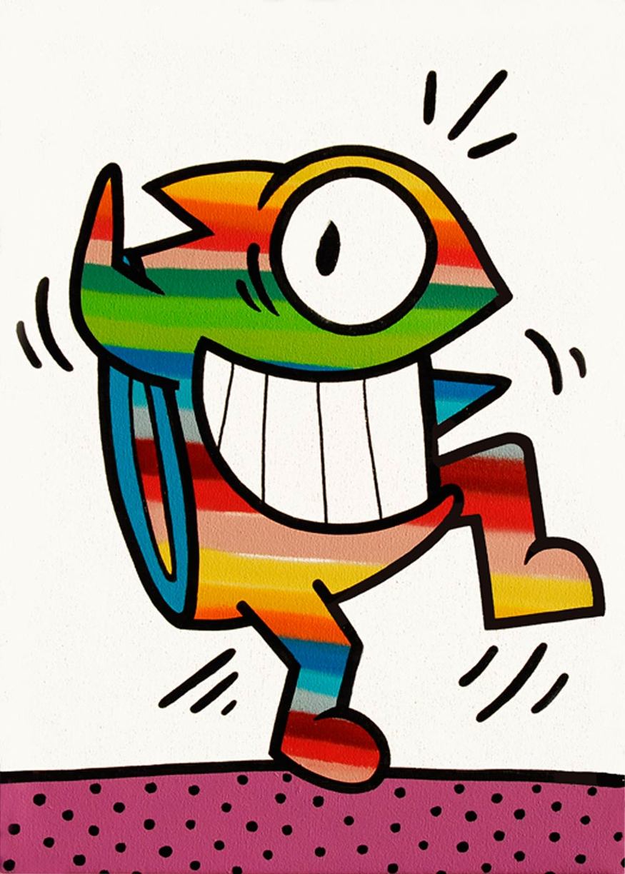 Pez, Dancing with the Colours 1, ‘Smiling Since 1999’ at Tony’s Gallery