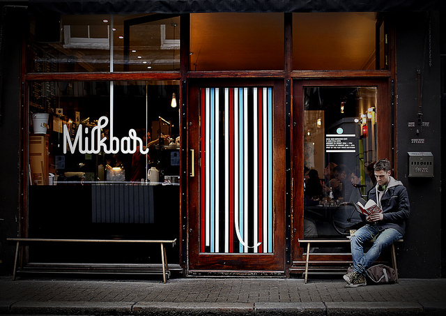 Milkbar in Bateman Street, Soho, by Pete Zelewski