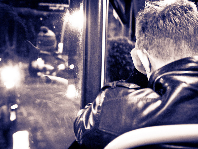 On the Night bus, by R4vi