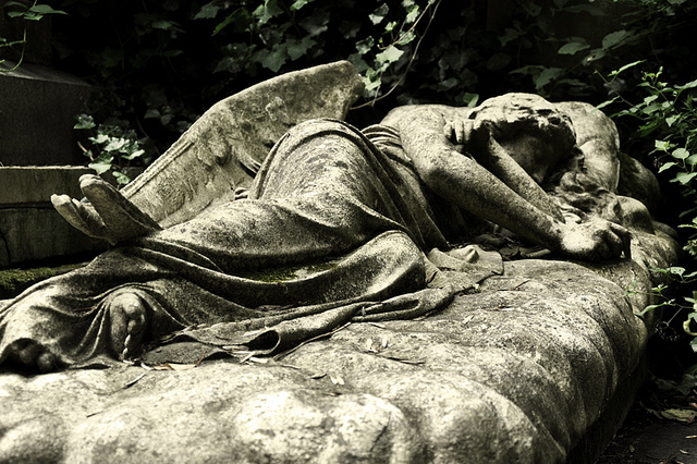 And finally... Sleeping Angel in Highgate Cemetery, by Iris Jones