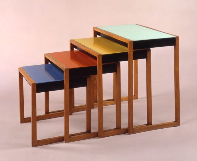 Josef Albers, set of stacking tables, c. 1927