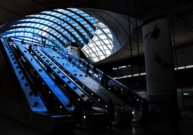 Feeling blue in Canary Wharf, by richwat2011