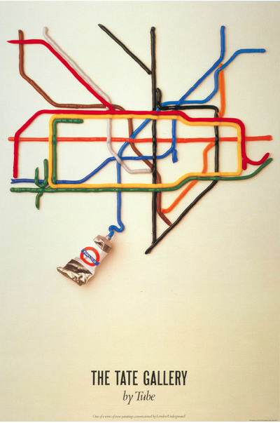 David Booth's famous advert for the Tate by Tube.