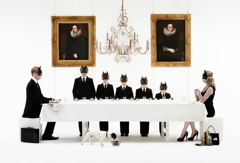 Gerard Rancinan, Batman Family. Courtesy Opera Gallery.