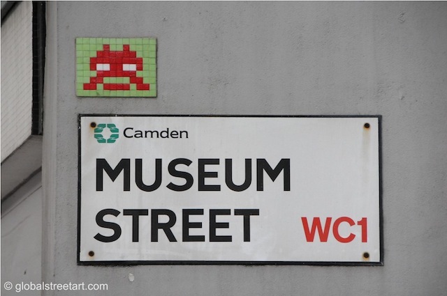 Invader on Museum Street.