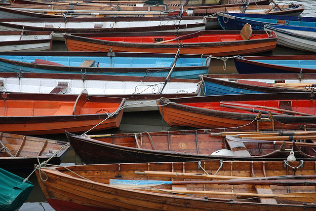 Rowing boats at Richmond, by thomas100