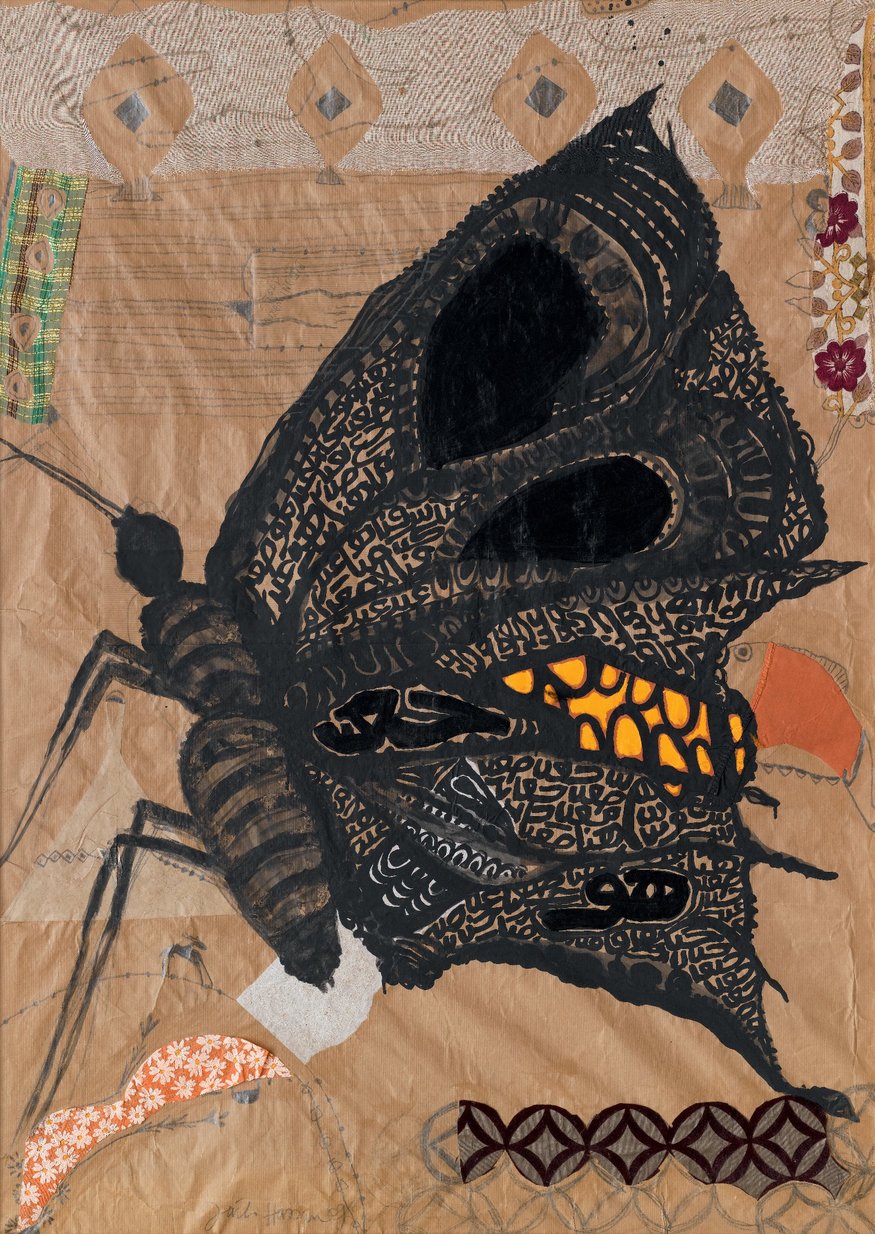 Fathi Hassan 
 Butterfly
 Mixed media
 138 x 98 cm
 Photo courtesy John Bodkin
 