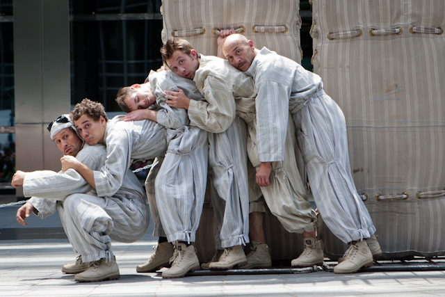 Tango Sumo told a story of five sleepless men in Expedition Paddock, Montgomery Square
