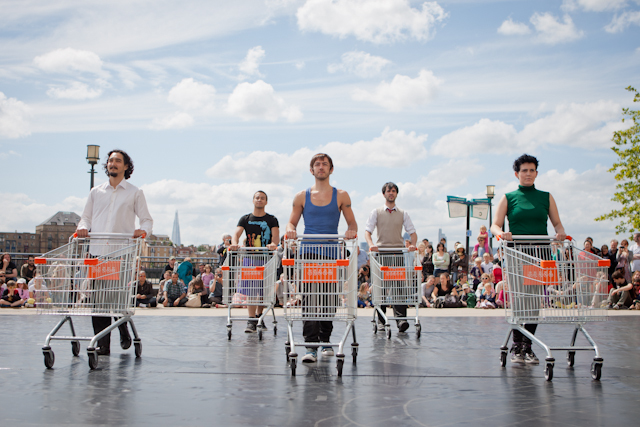 Shopping trolleys fell in love thanks to C-12 Dance Theatre on Canary Riverside